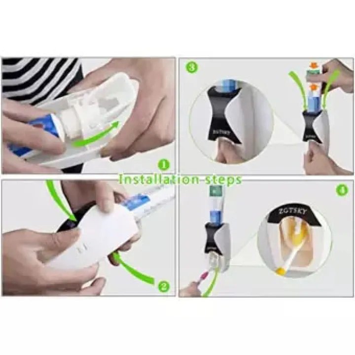 Toothpaste dispenser with toothbrush holder at setlife collection 1