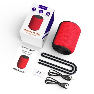 Tronsmart T6 Mini Bluetooth Speaker TWS Speakers IPX6 Wireless Portable Speaker with 360 Degree Surround Sound Voice Assistant RED Dablewpk pakistan 13 400x400 1