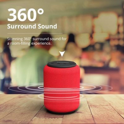 Tronsmart T6 Mini Bluetooth Speaker TWS Speakers IPX6 Wireless Portable Speaker with 360 Degree Surround Sound Voice Assistant RED Dablewpk pakistan 15 400x400 1