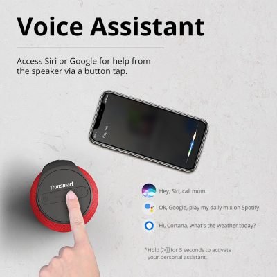 Tronsmart T6 Mini Bluetooth Speaker TWS Speakers IPX6 Wireless Portable Speaker with 360 Degree Surround Sound Voice Assistant RED Dablewpk pakistan 8 400x400 1