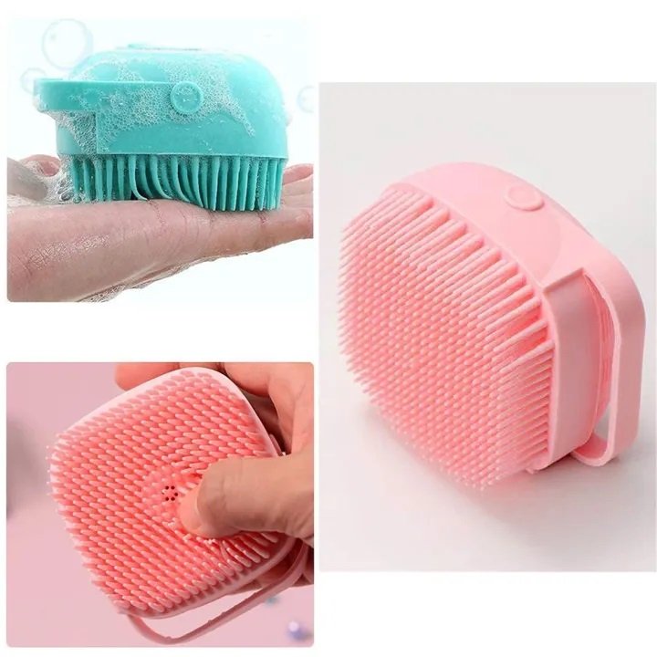 silicone body brush with soap dispenser available at setlife collection 4