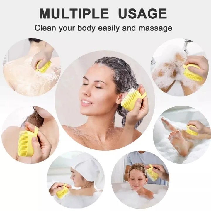 silicone body brush with soap dispenser available at setlife collection 6