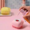 silicone body brush with soap dispenser available at setlife collection 7